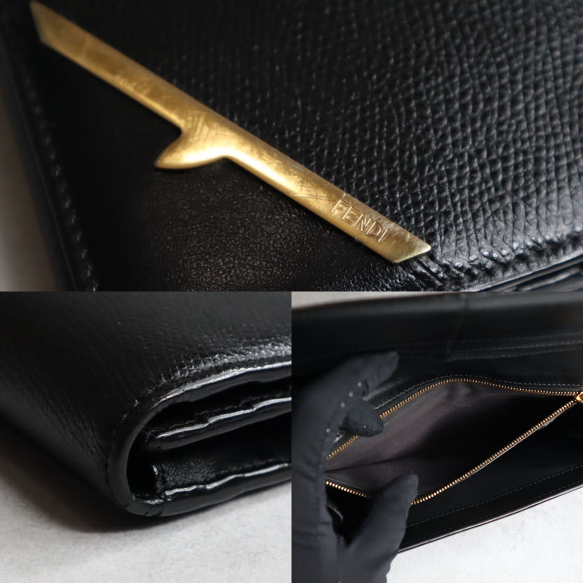 FENDI フェンディ / バグズアイロングウォレット 長財布 フラップ