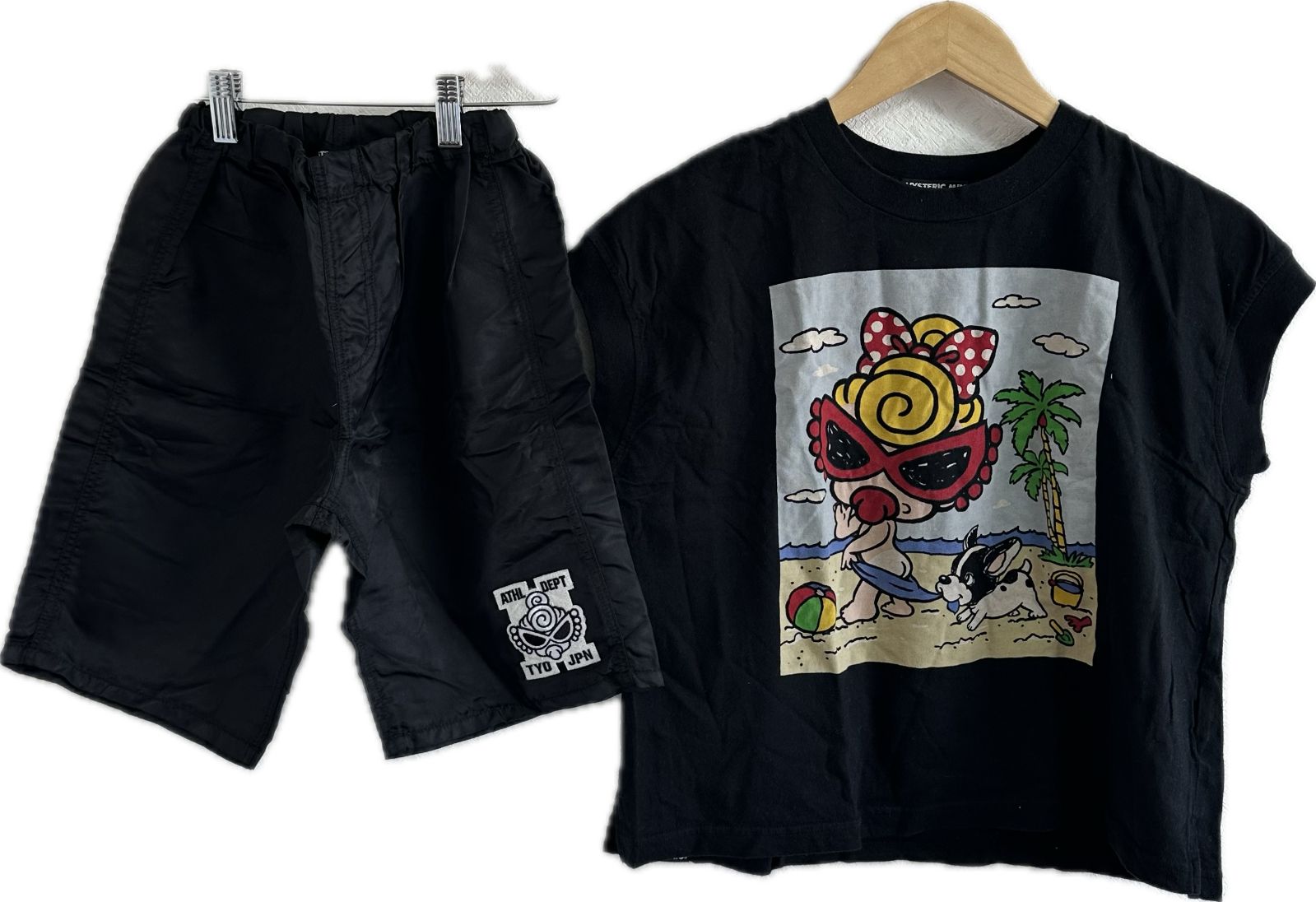 美品】HYSTERIC MINIヒステリックミニ Tシャツハーフパンツセット