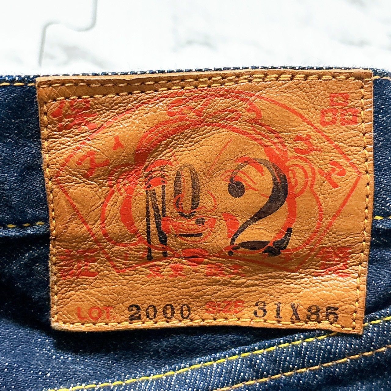 EVISU エヴィス エビス デニムパンツ Lot.2000 No.2 W30 セルビッチ 赤