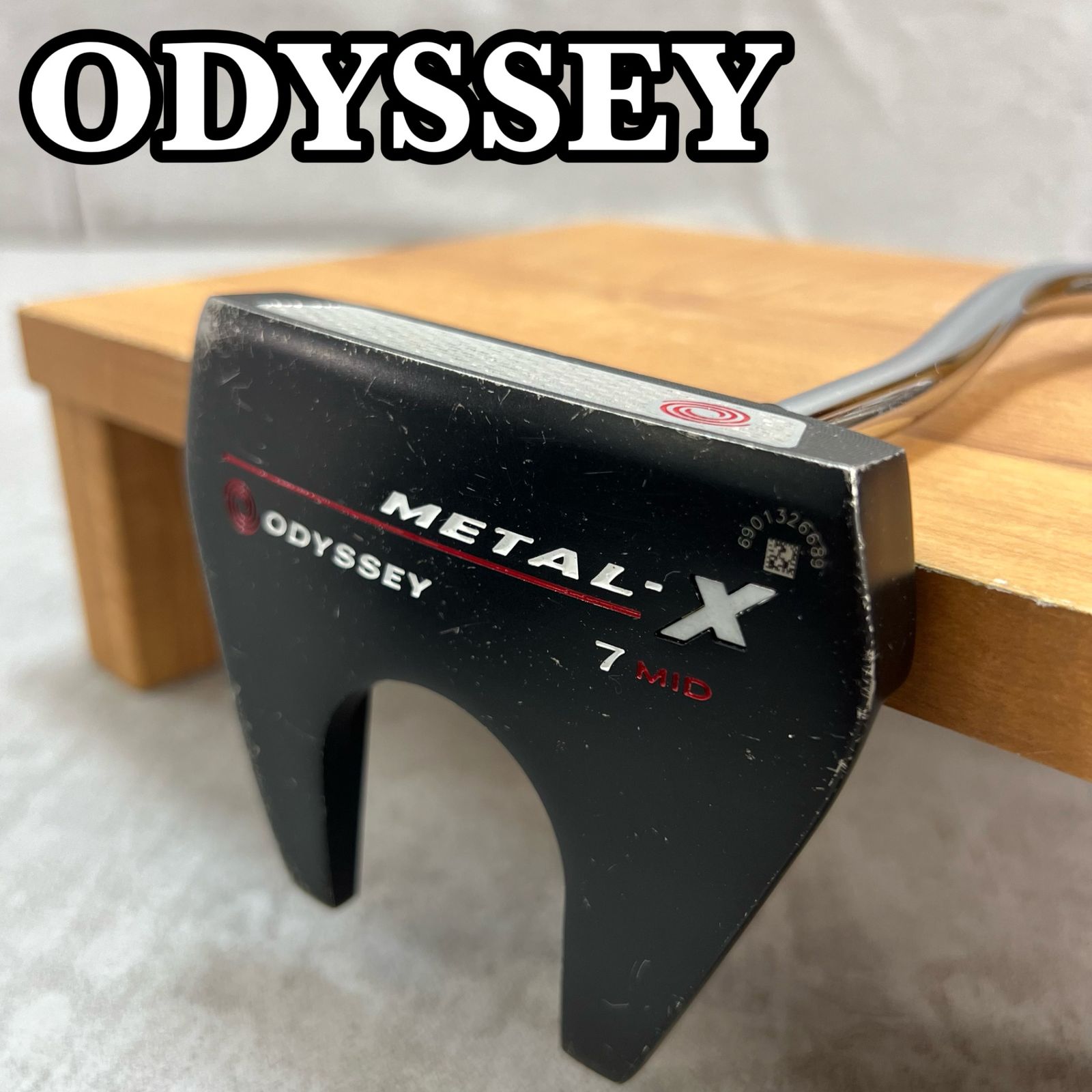 中尺　ODYSSEY　オデッセイ　L-X　7MID　メタル　メンズゴルフパター　スチール　右利き用　PT　ネオマレット型　41インチ 中尺 ODYSSEY オデッセイ L-X 7MID メタル メンズゴルフパター