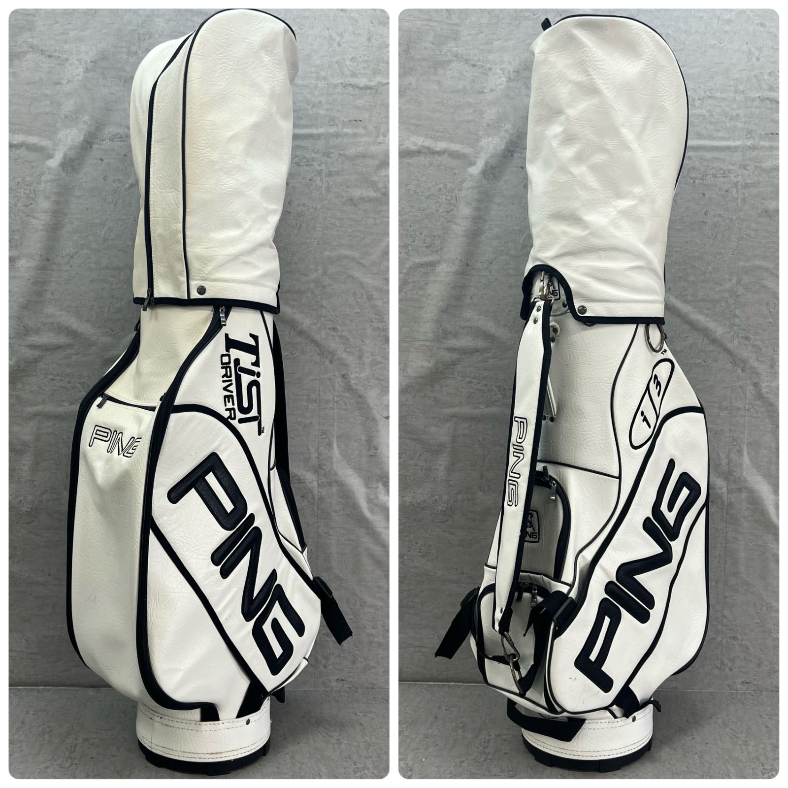 【値下】ping キャディーバッグ PING i3 ゴルフ用 キャディバッグ カート式 約8.5型 約21cm 6分割 重量