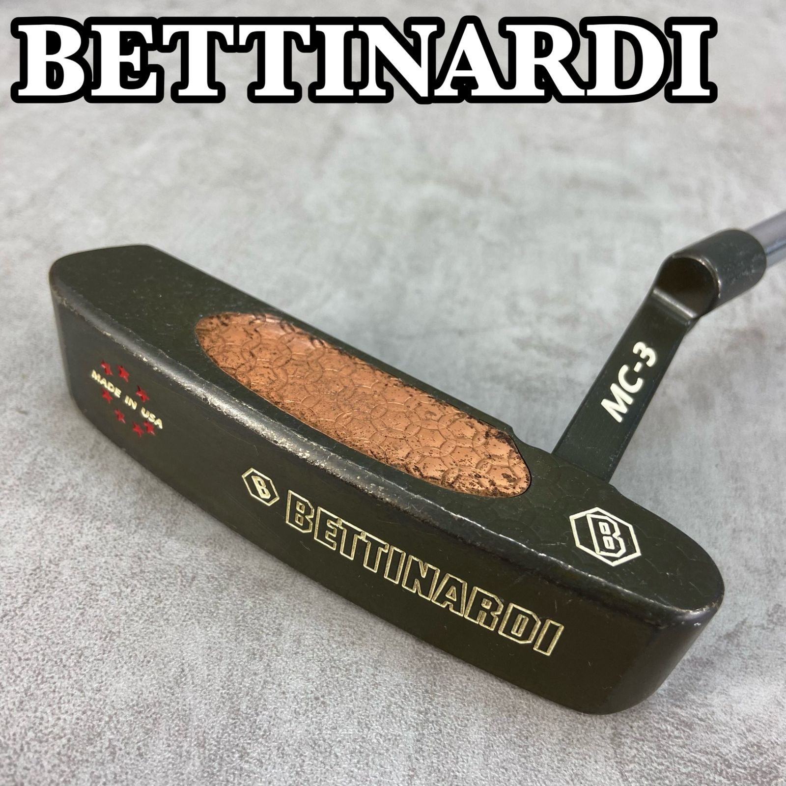 ベティナルディ MC-3 メンズゴルフパター スチール 右利き用 ピン型 34 