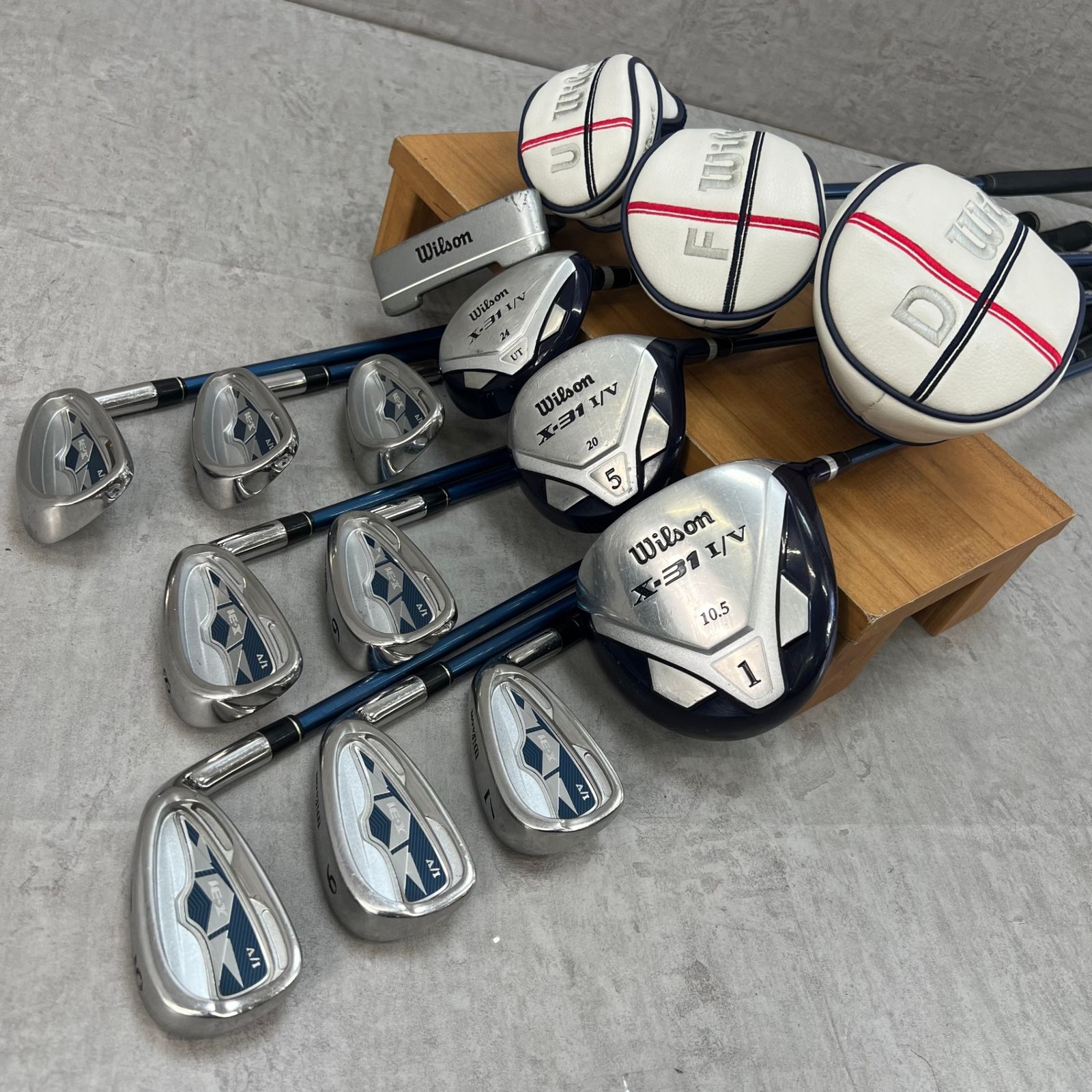 △初心者お勧め! Wilson ウィルソン メンズ ゴルフクラブセット (SR 