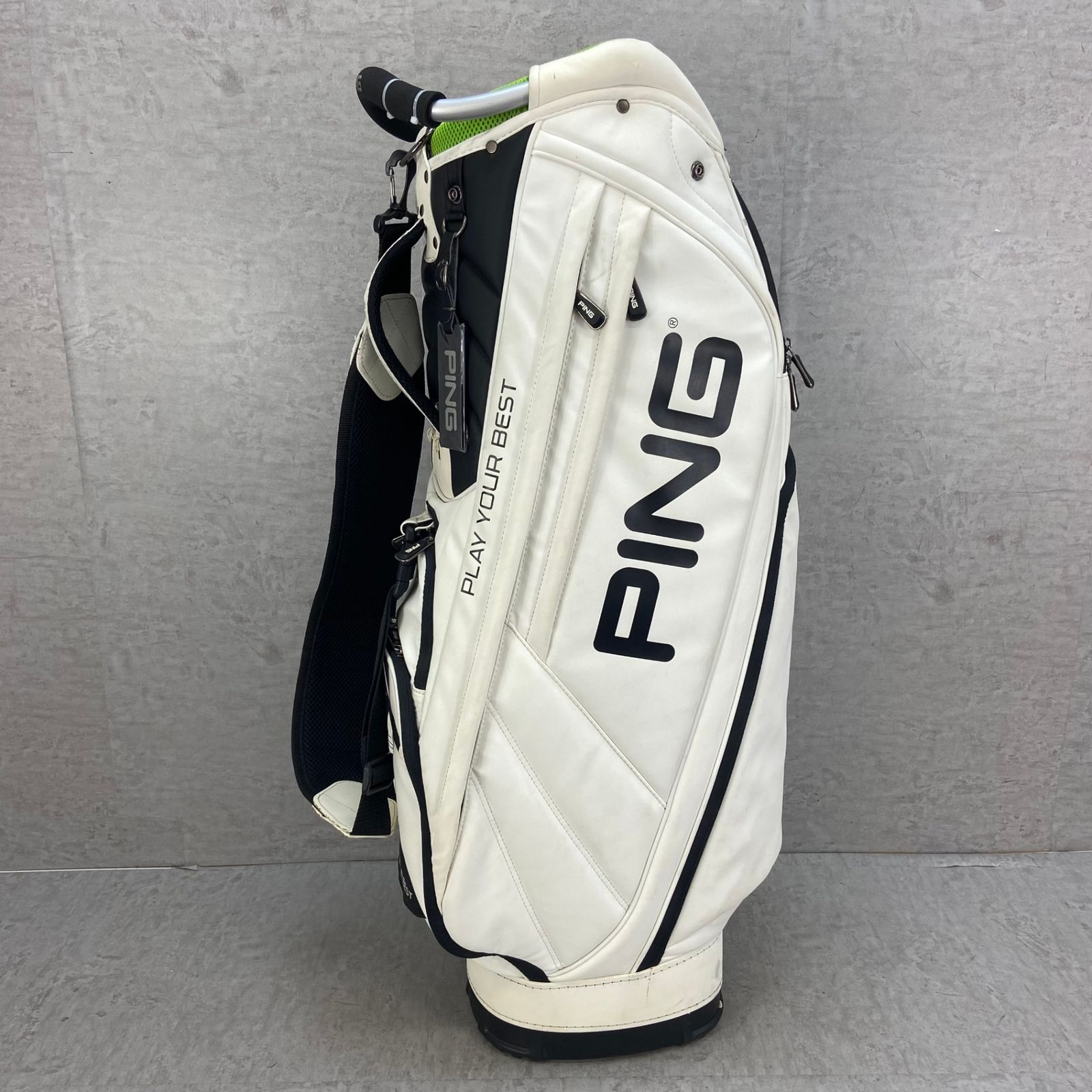 PING キャディバッグ カート式 5分割 約9型(約23cm) ネームプレート 