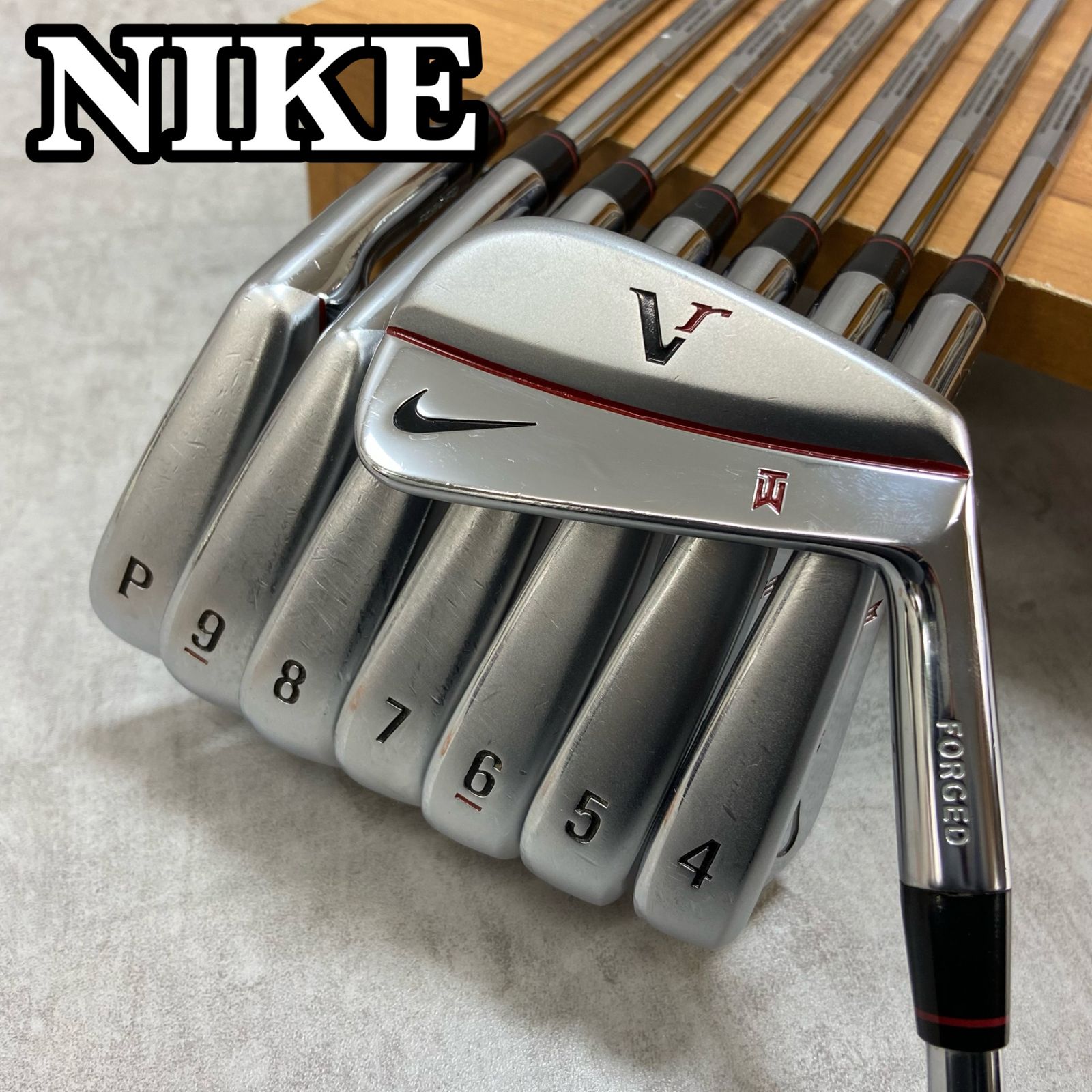 【正規品•美品】Nike ナイキ アイアンセット 8本セット タイガーウッズ ナイキ Vr タイガーウッズ メンズゴルフ アイアンセット 8本 S300 右