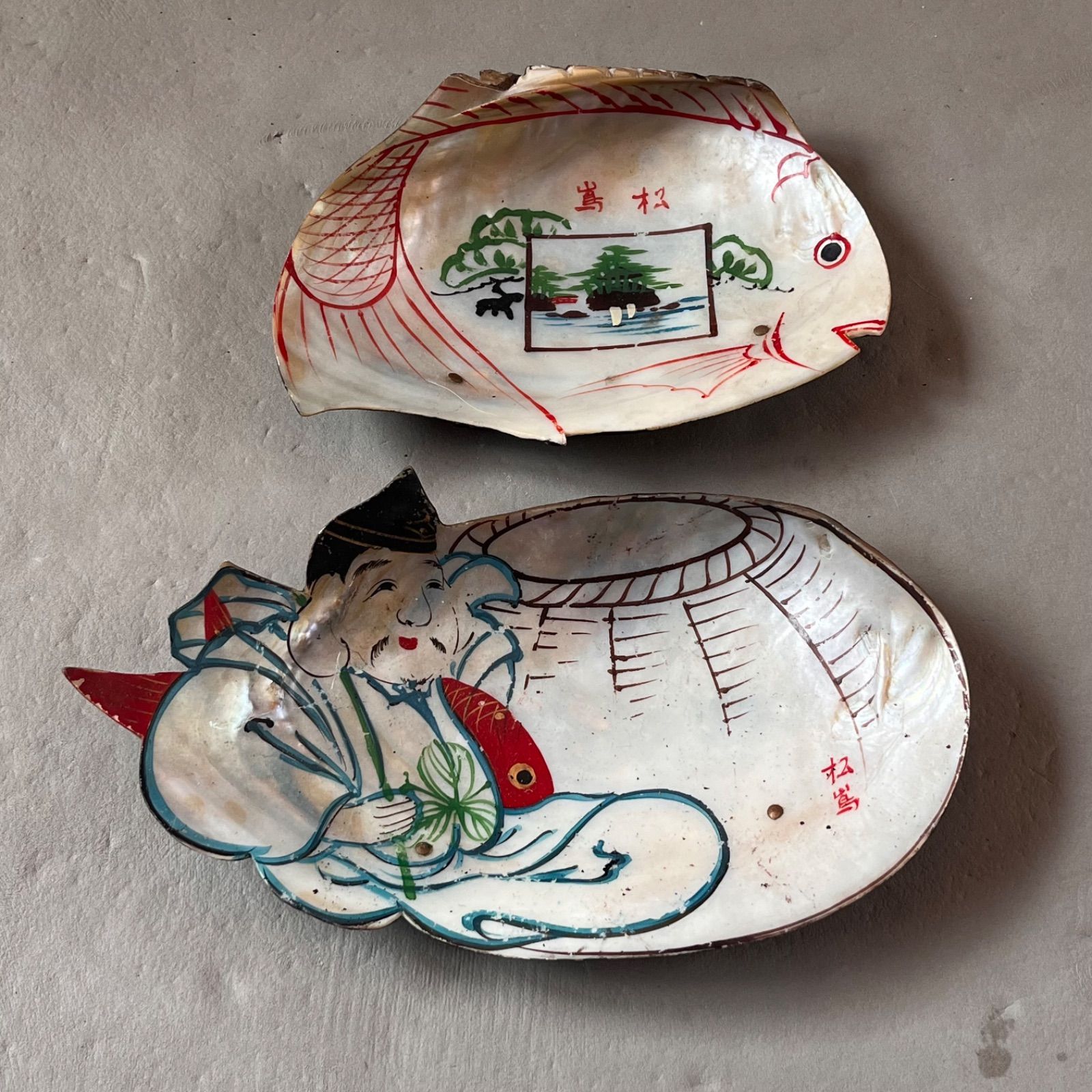 縁起物「貝絵」と呼ばれる伝統的な工芸品 貝細工 - メルカリ