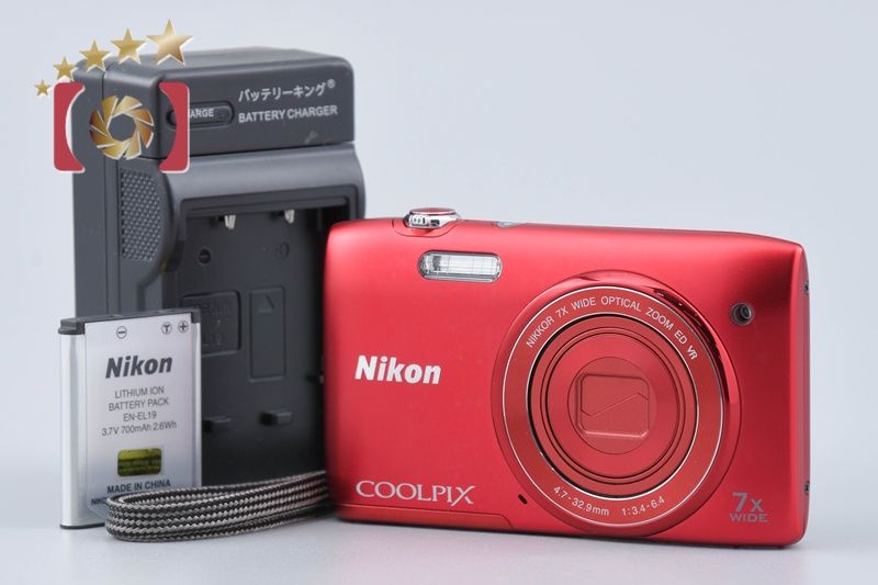 Nikon ニコン COOLPIX S3500 ラズベリーレッド コンパクトデジタル