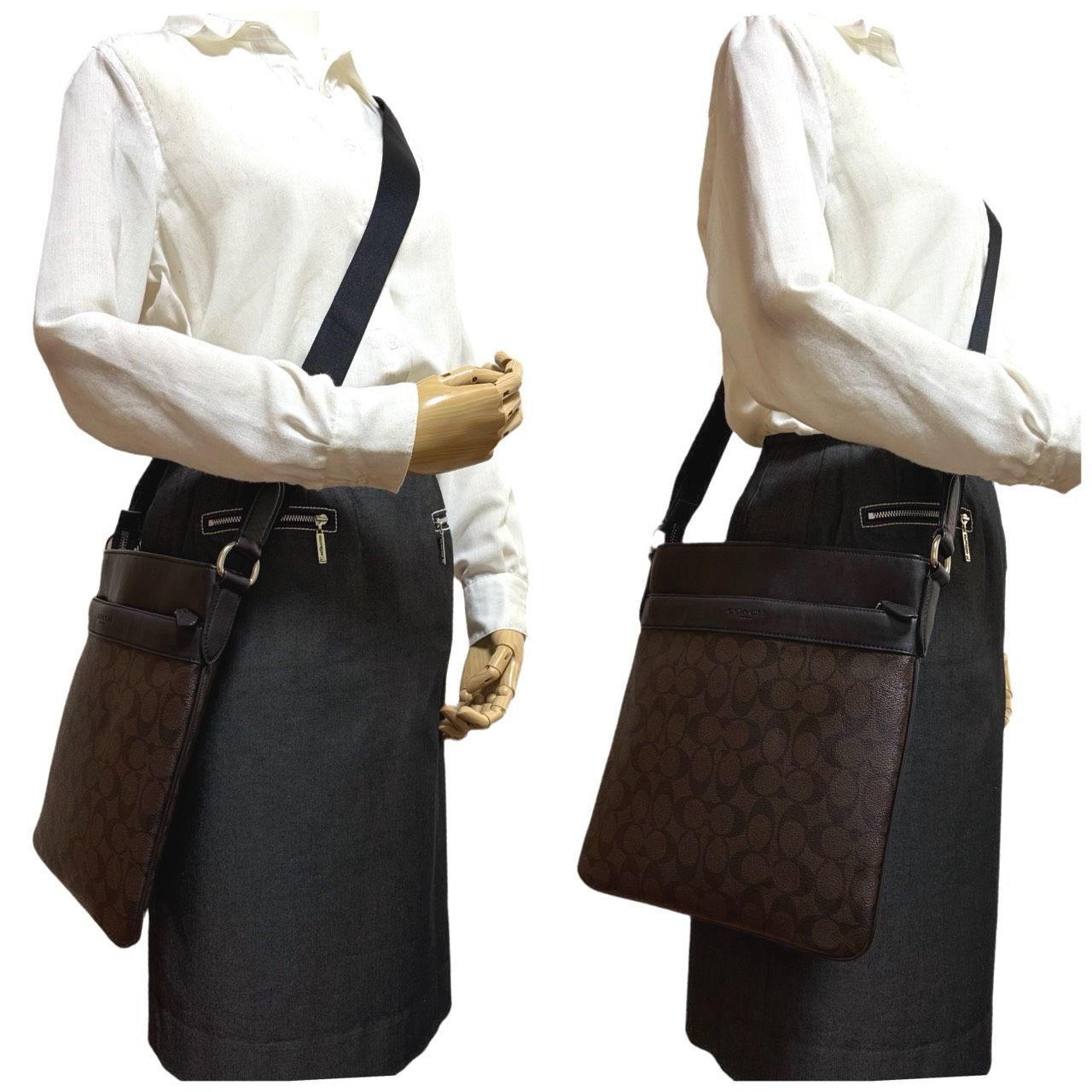 美品✤希少【COACH／コーチ】2way ショルダーバッグ／クロスボディ