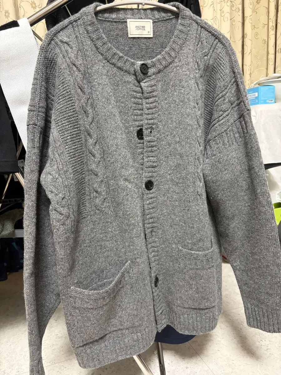 ANOTHER OFFICE アナザーオフィス グレー レイ ANOTHER OFFICE アナザーオフィス グレー カーディガン