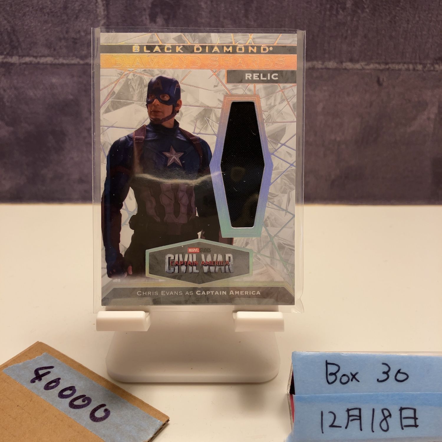 2021 Upper Deck Chris Evans Black Diamond Captain America Civil War カード