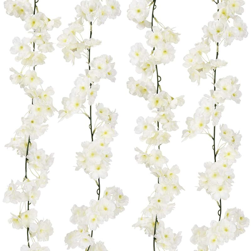 【新品】 Pknoclan 造花 桜 藤の花 造花藤 インテリア飾り 吊るす 壁掛け 枯れない花 人工観葉植物、結婚式・パーティー・宴会・部屋・リビングルーム・教室・ショップ DIY装飾、母の日 ギフト 飾り花 造花 壁 クリスマス 忘年会 年末祭り 新年 0