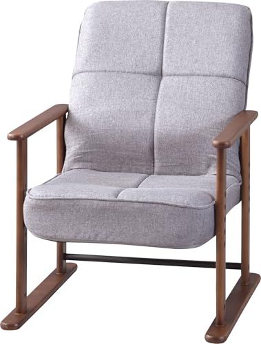 新品 東谷 高座椅子S LSS-34GY グレー W56×D56.5~74.5×H67.5~85×SH29