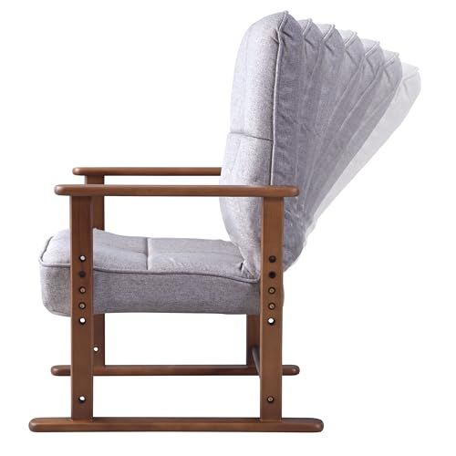 新品 東谷 高座椅子S LSS-34GY グレー W56×D56.5~74.5×H67.5~85×SH29