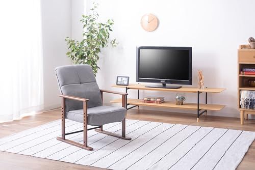 新品 東谷 高座椅子S LSS-34GY グレー W56×D56.5~74.5×H67.5~85×SH29