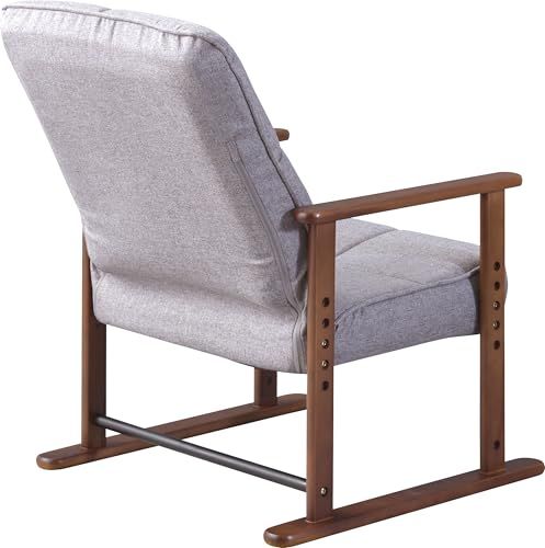 新品 東谷 高座椅子S LSS-34GY グレー W56×D56.5~74.5×H67.5~85×SH29