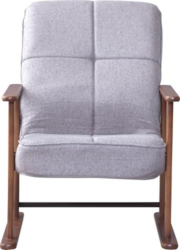 新品 東谷 高座椅子S LSS-34GY グレー W56×D56.5~74.5×H67.5~85×SH29