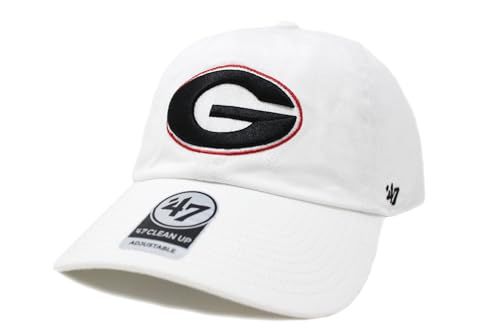 新品 [フォーティーセブンブランド] キャップ 47 CLEAN UP ジョージア大学 University of Georgia Bulldogs NCAA カレッジ WHITE 1
