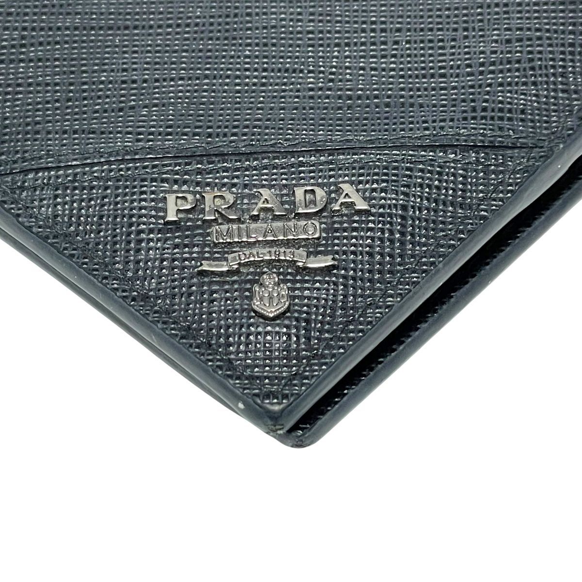中古】 PRADA プラダ コインパース付きサフィアーノレザーウォレット 
