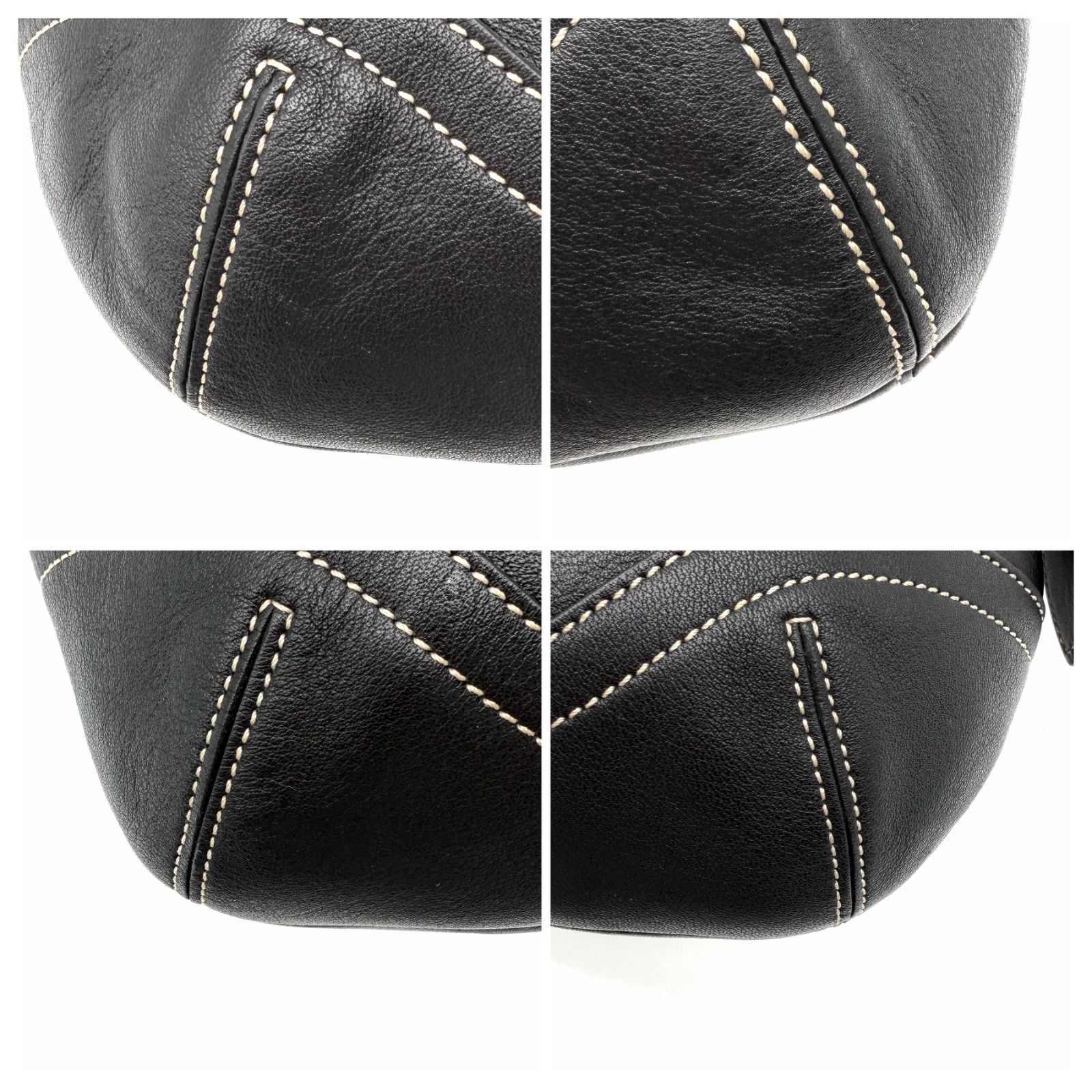 COACH y2k soho shoulder bag accessory porch black leather belt 