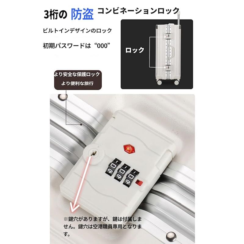 Yuweijie] スーツケース アルミフレームタイプ キャリーケース 機内持