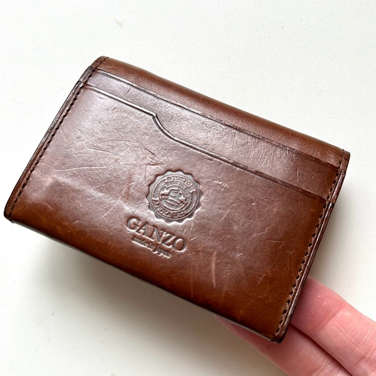 GANZO ガンゾ ブッテーロコンパクト純札入れ 二つ折り財布