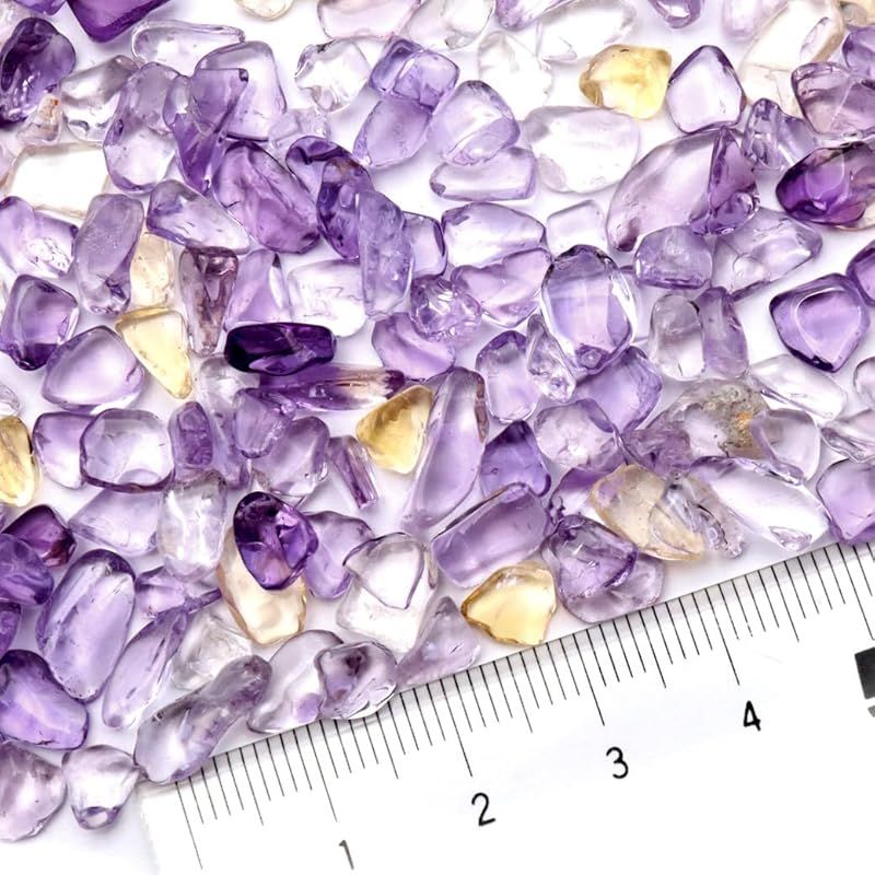 新品】 アメトリン さざれ石 100g サイズ小 AAA 紫黄水晶 天然石