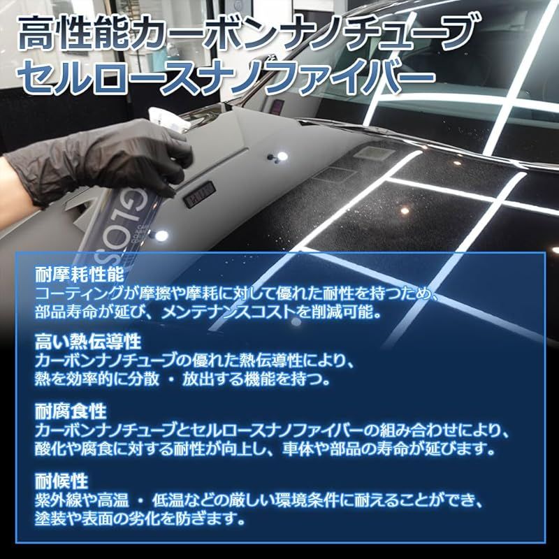 LIFIX GLOSS カーボンナノチューブセルロースナノファイバーコーテイング ナノ構造で微細な接触角を形成 安定した超撥水性能・高い光沢・極上のスリック性能を付与 ワイルドブラックベリー  LIFIX GLOSS カーボンナノチューブセルロースナノ