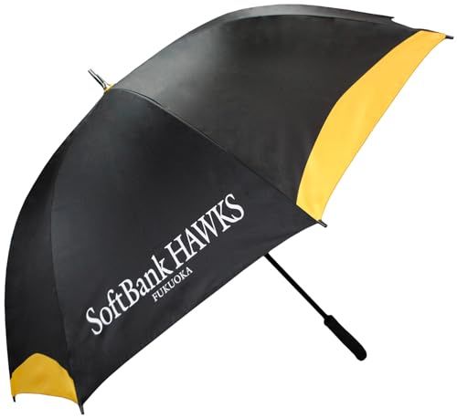 新品 レザックス(LEZAX) 福岡ソフトバンクホークス ゴルフ傘 ブラック SBUM-5746