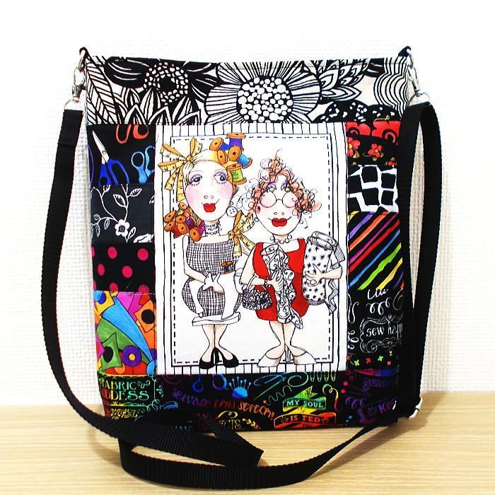 サコッシュ ロラライハリス ソーイングレディ パッチワーク ポシェット