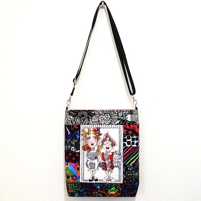 サコッシュ ロラライハリス ソーイングレディ パッチワーク ポシェット