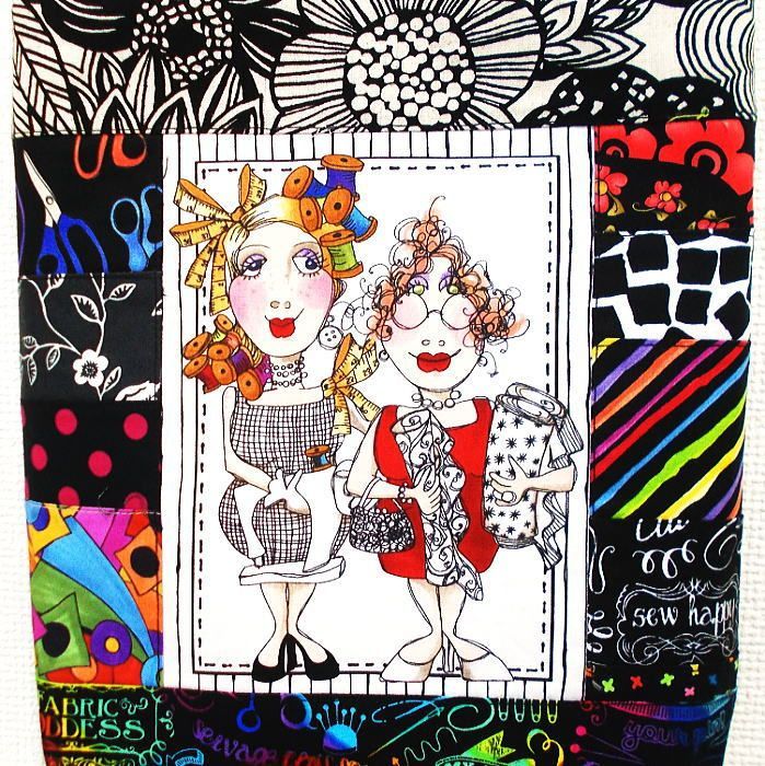 サコッシュ ロラライハリス ソーイングレディ パッチワーク ポシェット