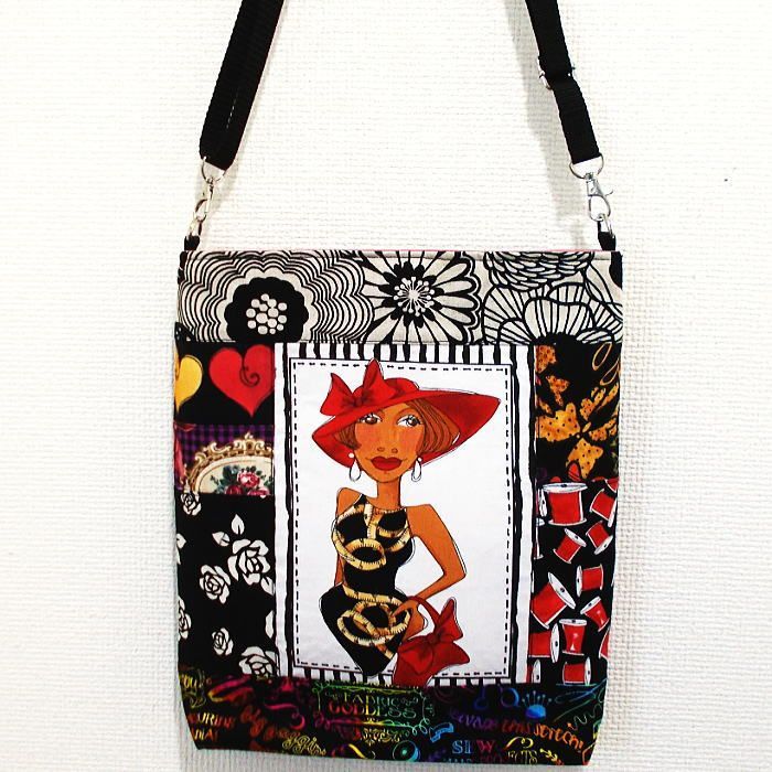 サコッシュ ロラライハリス ソーイングレディ パッチワーク ポシェット