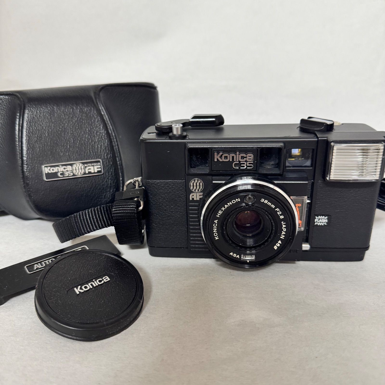 【外観・光学美品】コニカ KONICA ⅢA 48mm F/2 フィルムカメラ 外観特上級】ケース付 KONICA コニカ C35AF 38mm F2.8 フィルムカメラ