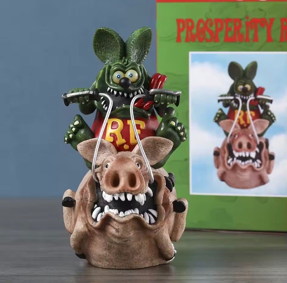 Roth Rat Fink ラットフィンク フィギュアバイク 豚 アメトイ - メルカリ