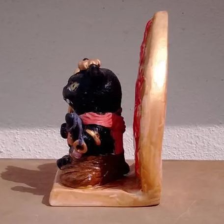 猫仏像 黒猫 不動明王 陶器 猫の置物 - メルカリ