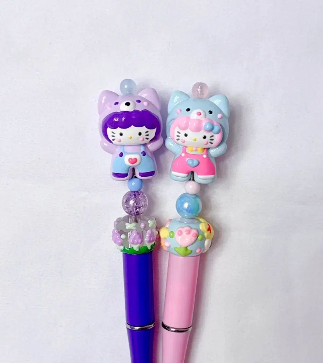 ハローキティ☆カスタムボールペン☆2本セット 手作り キティ