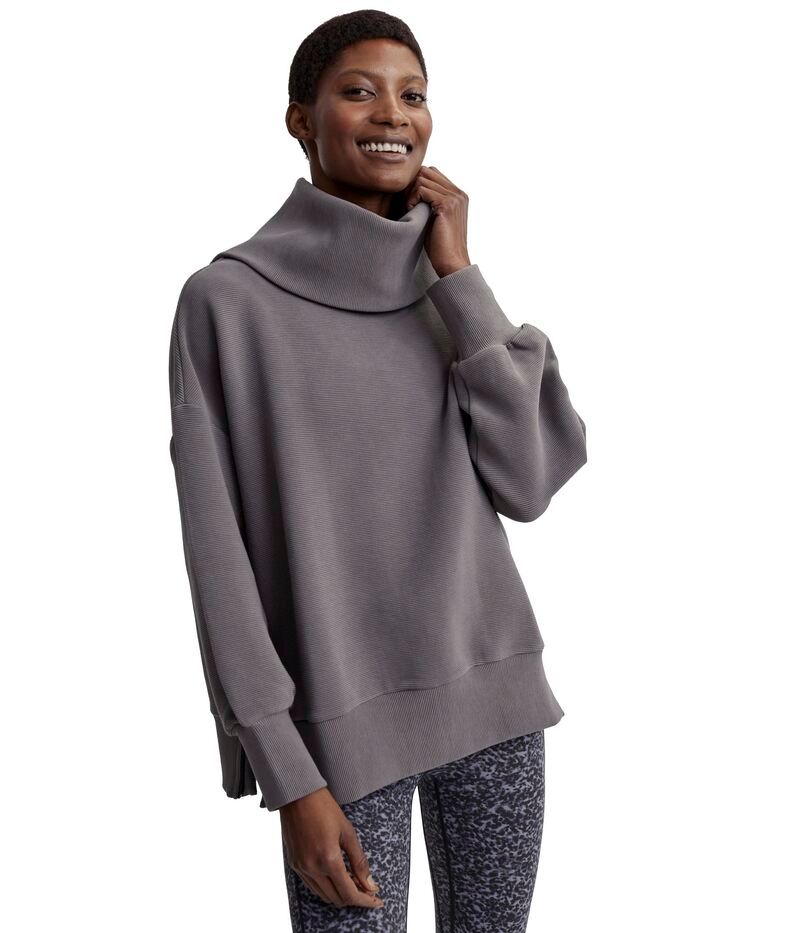 バーレイ レディース アウター パーカー・スウェット Varley Milton Sweat Deep Charcoal チャコール