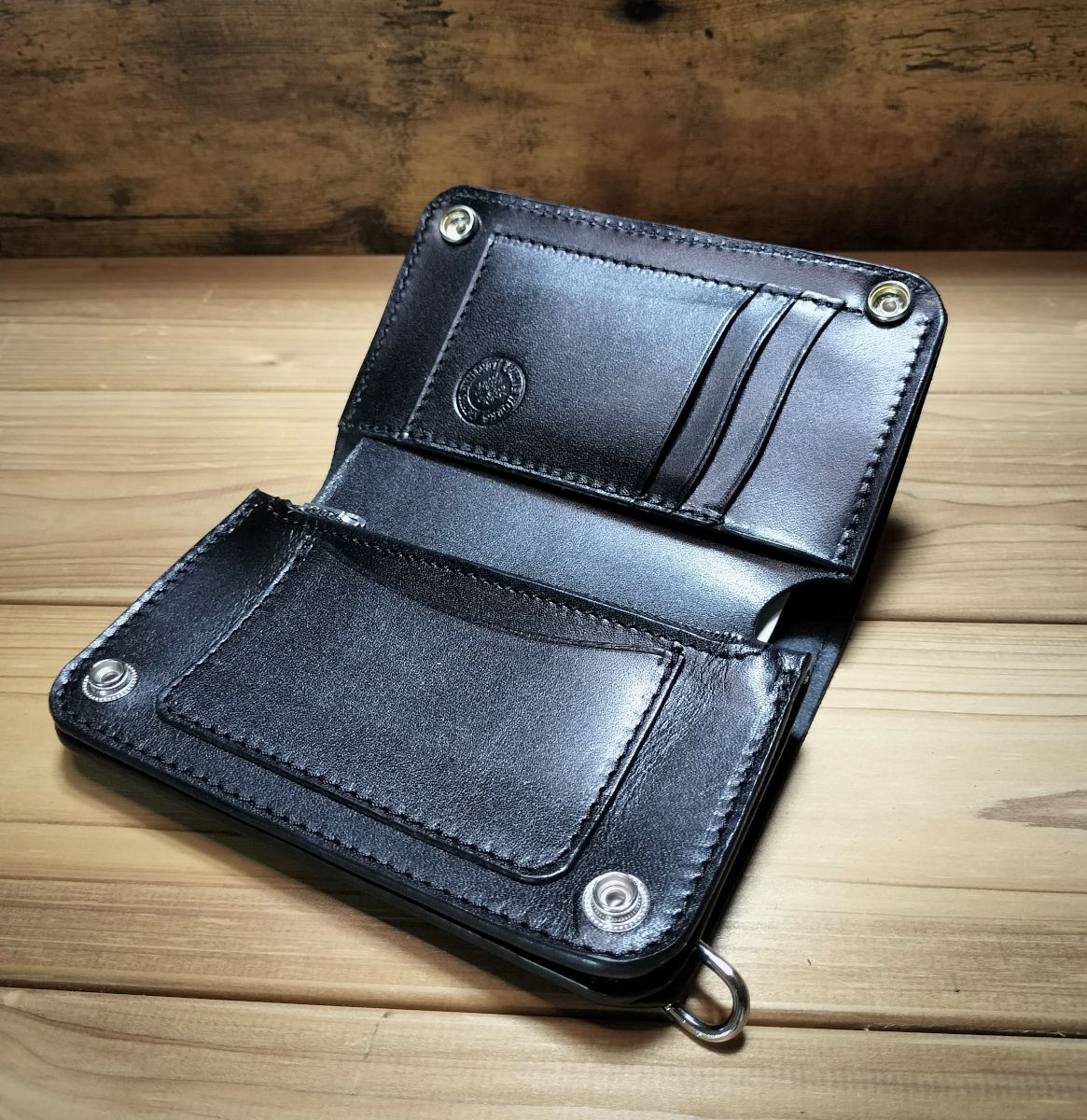 受注製作品 栃木レザー オイルレザー 紙幣ポケット付きミドル