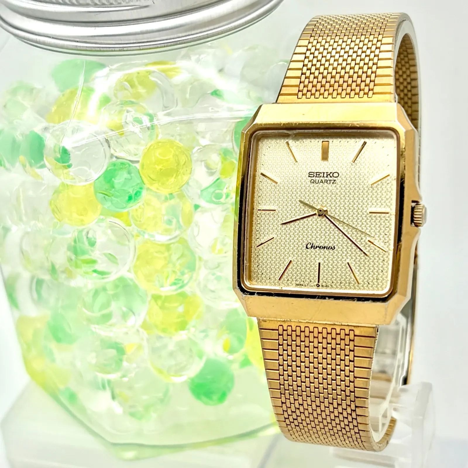 新品電池】SEIKO セイコー Chronos クロノス メンズ 腕時計 ゴールド