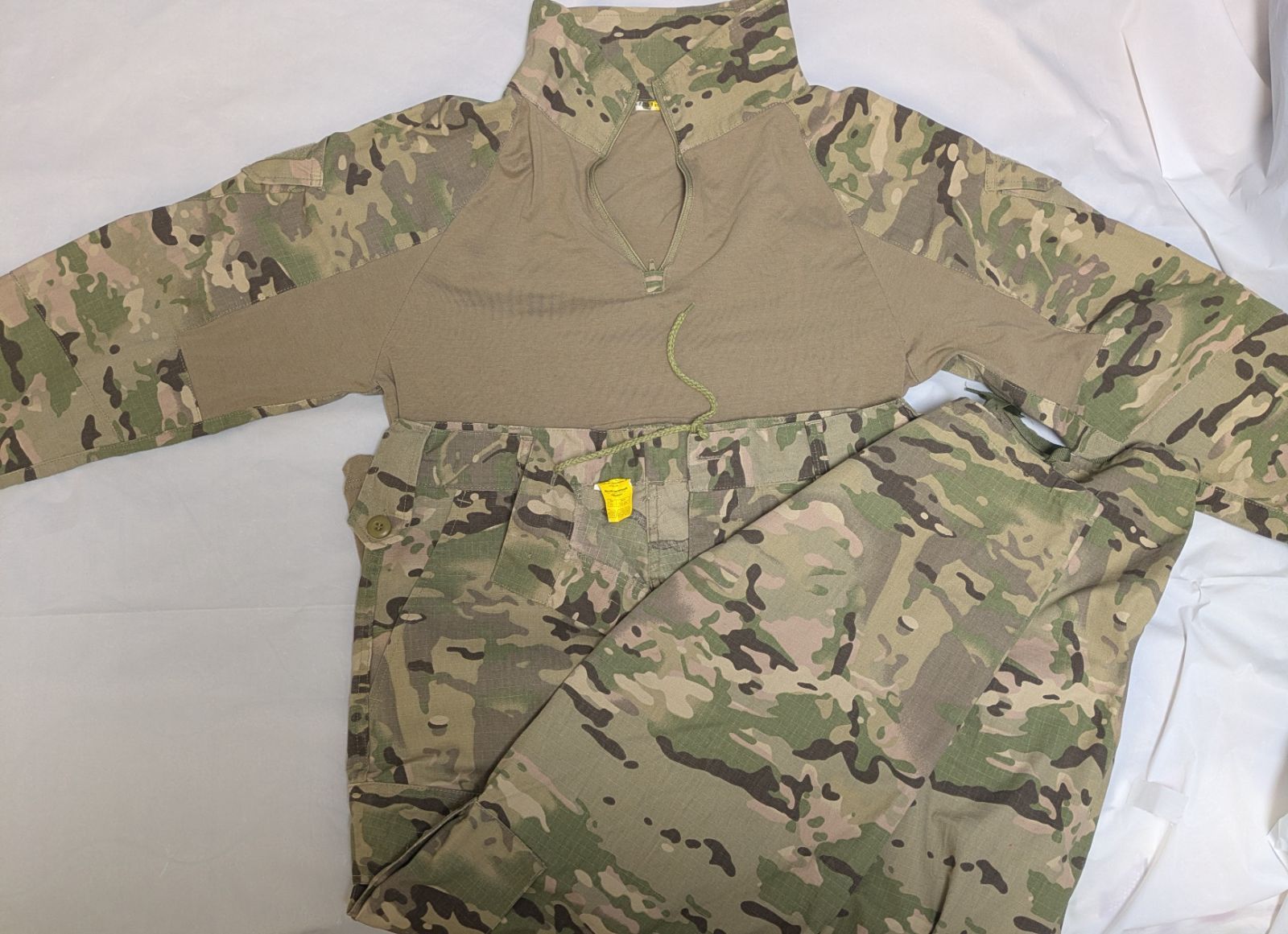 ウクライナ軍放出品 迷彩服 マルチカム BDU上下セット コンバット 