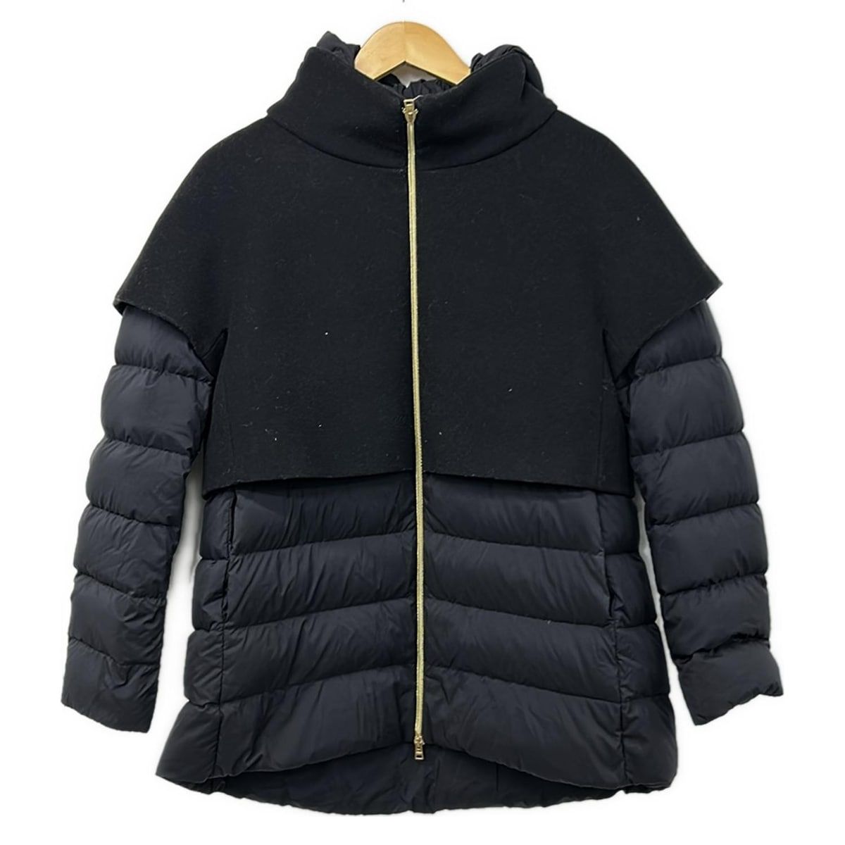HERNO(ヘルノ) ダウンジャケット サイズ44 L レディース美品 - 黒 長袖 
