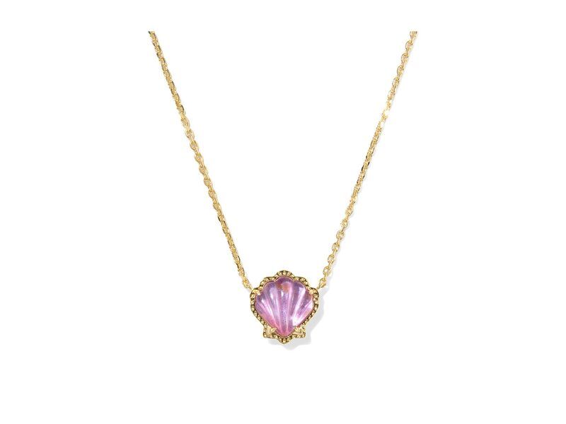ケンドラスコット メンズ アクセサリー ネックレス・チョーカー・ペンダントトップ レース Kendra Scott Brynne Shell Pendant Necklace Gold Purple Iri パープル