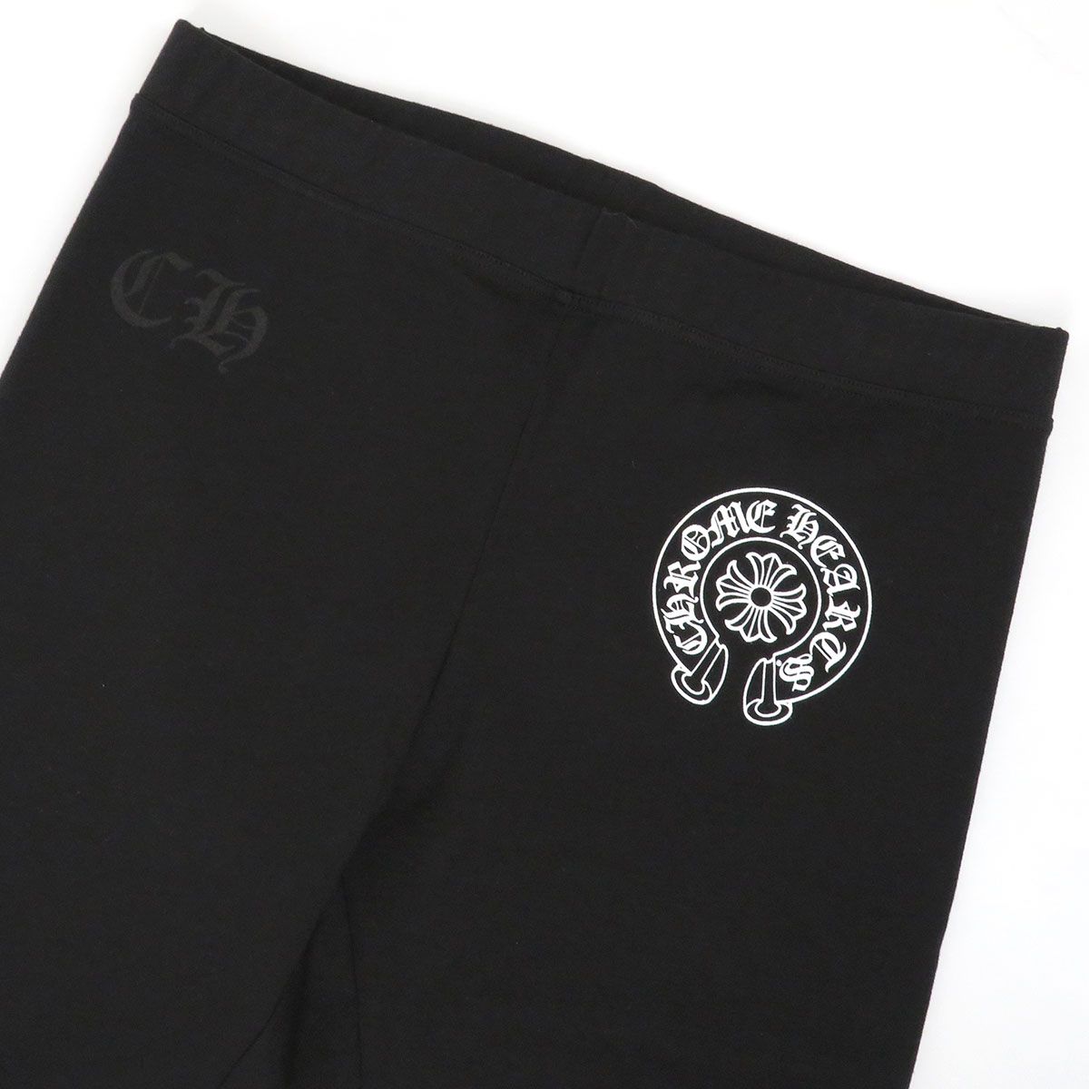 クロムハーツ ホースシュー プリント レギンス レディース ブラック