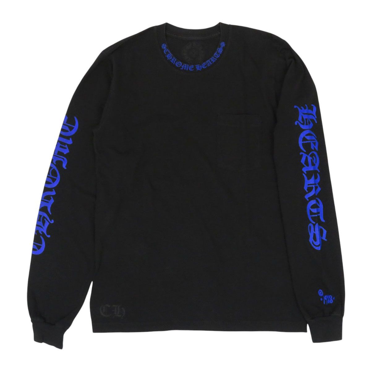 クロムハーツ ネック ロゴ アーム プリント ロングスリーブ Tシャツ 