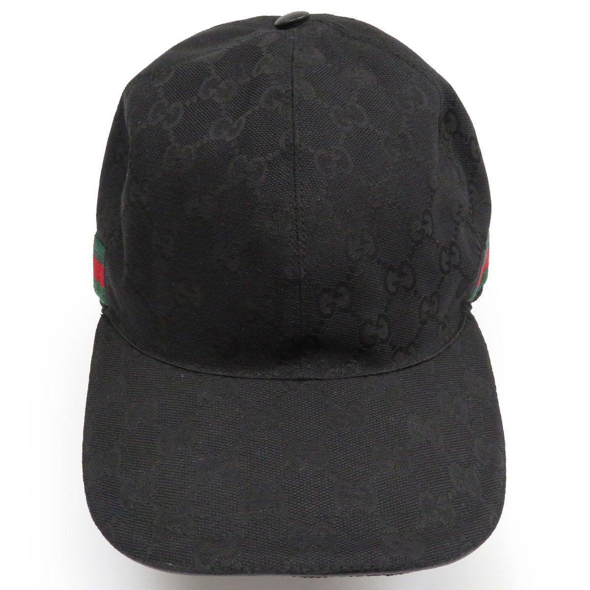 グッチ ウェブ ストライプ GG キャンバス ベースボール キャップ