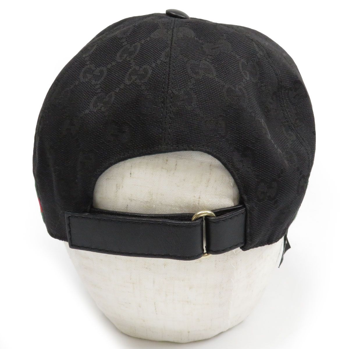 グッチ ウェブ ストライプ GG キャンバス ベースボール キャップ