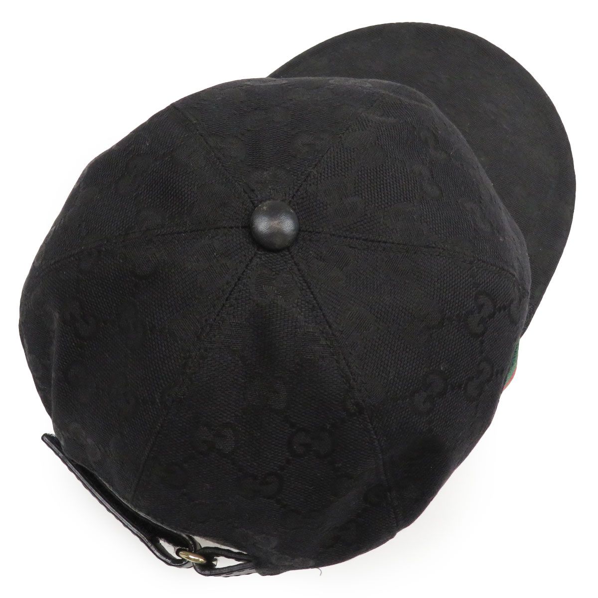 グッチ ウェブ ストライプ GG キャンバス ベースボール キャップ