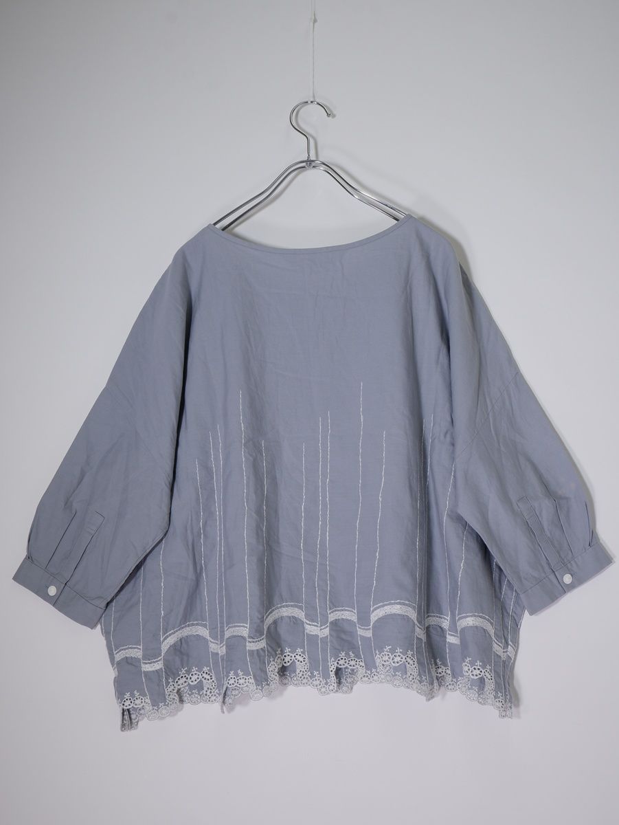 美品☆mina perhonen☆sumile 半袖プルオーバーブラウス 【公式通販】