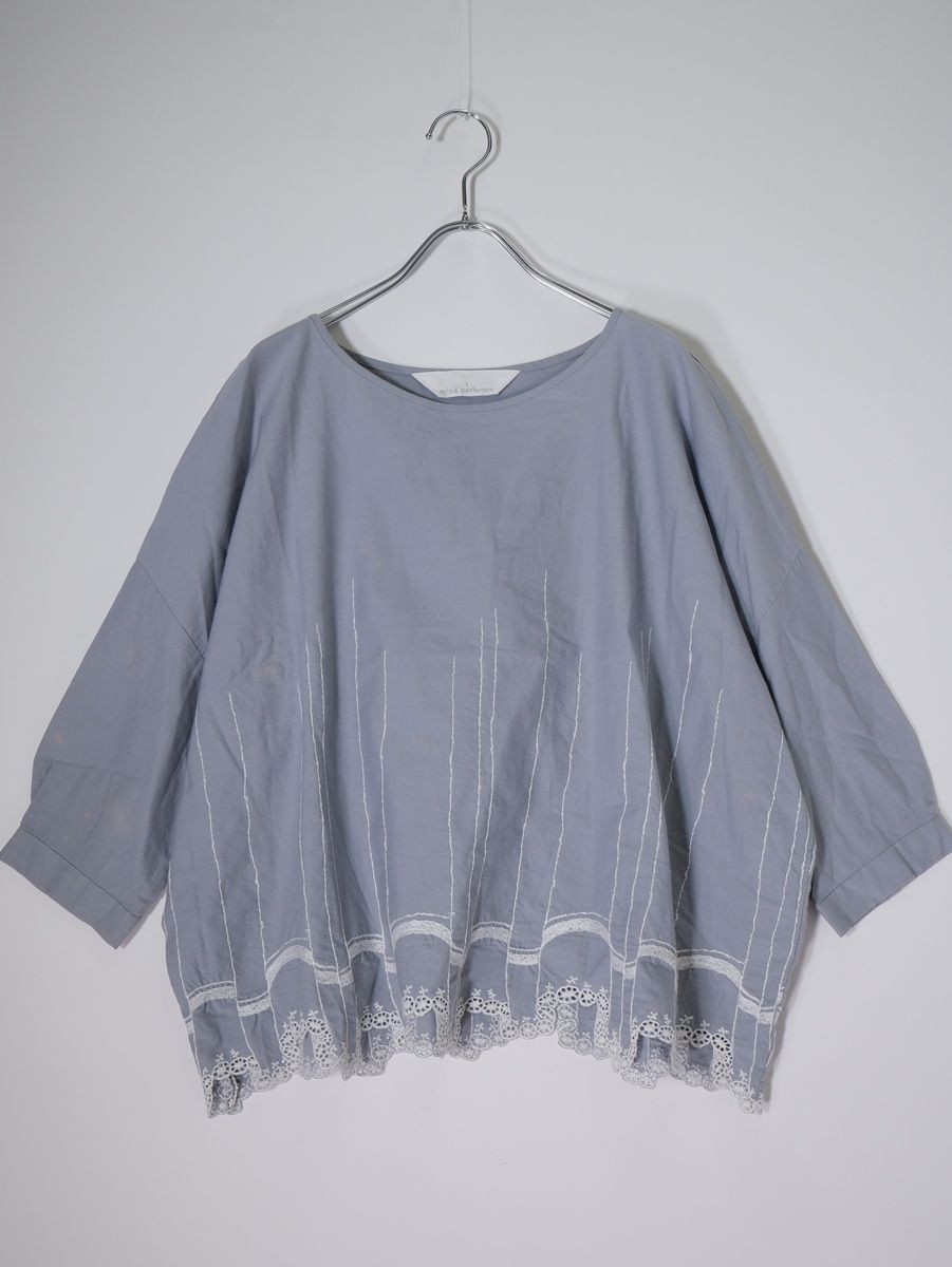 mina perhonenミナペルホネン waltz カットワーク刺繍プルオーバー