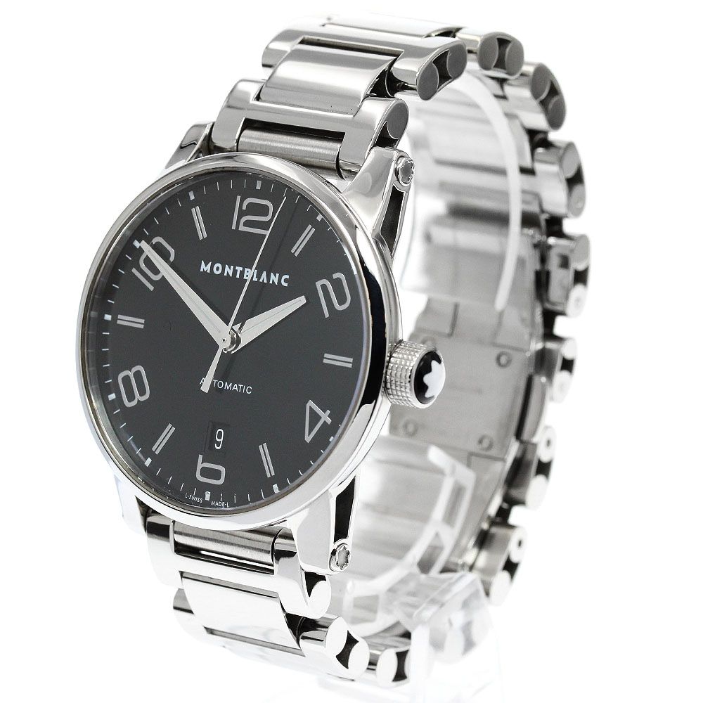  モンブラン MONTBLANC 7188 タイムウォーカー デイト 自動巻き メンズ _934296 ケーブル編み 自動巻き時計 腕時計(アナログ)